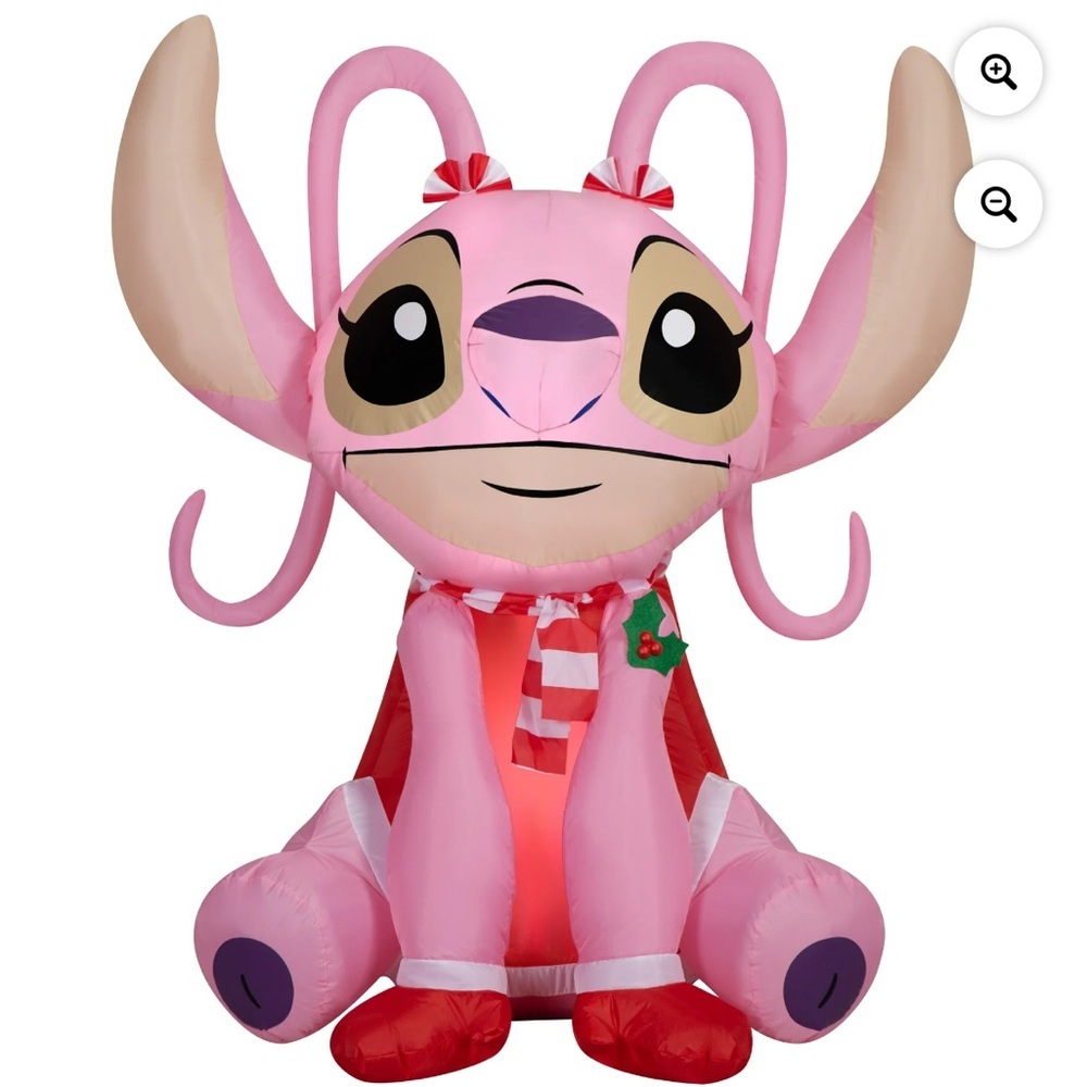 Angel with Scarf and Bows Christmas Airblown Yard Inflatable Disney NEW NWT